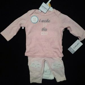 I Woke Up Cute New Born 3 Piece